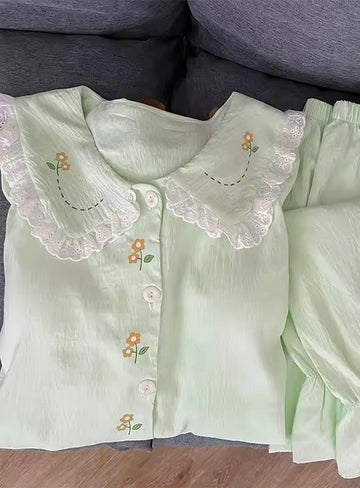 Mint Petal Dream Padded Night-suit