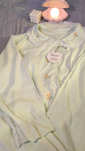 Mint Petal Dream Padded Night-suit